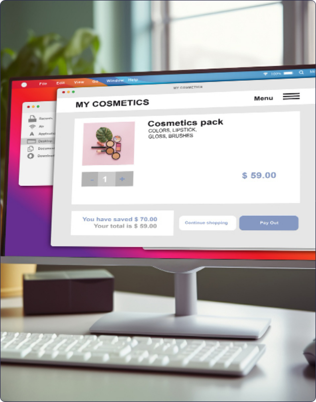 عرض منتجات التجارة الإلكترونية